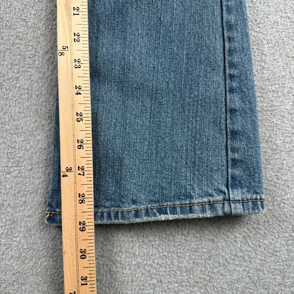 Aeropostale Jeans Womens 0 Short Hailey Flare Blue Low Rise Stretch Denim